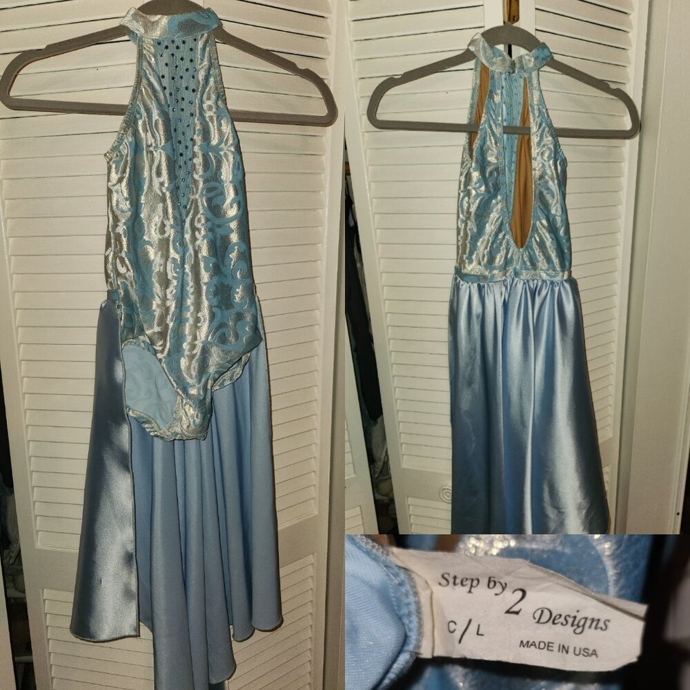 Blue dance costume